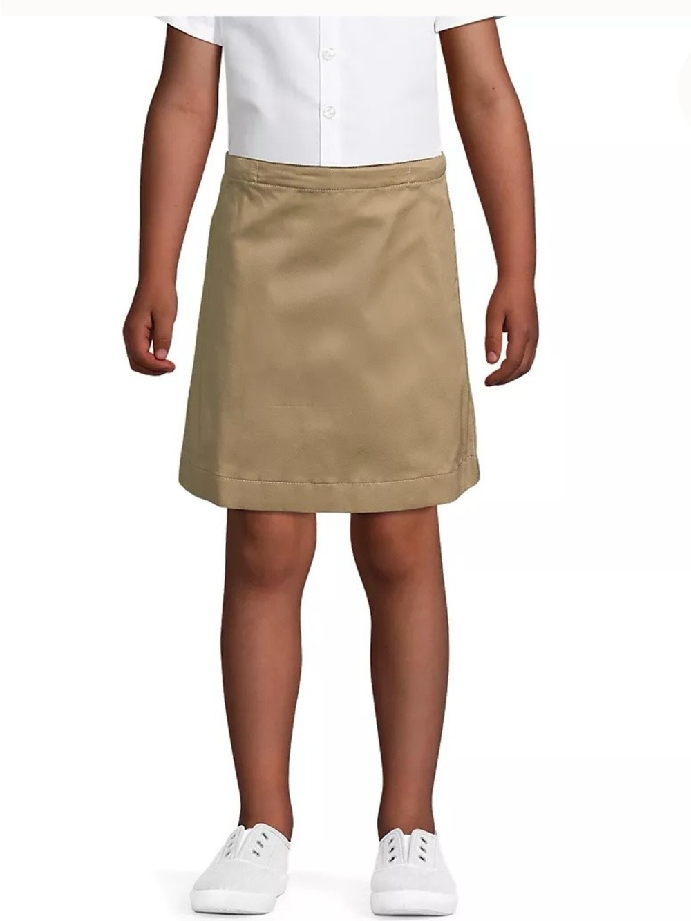 NWT Lands' End Sz 8 Khaki Skort School Uniform/School Program/Dressy Casual